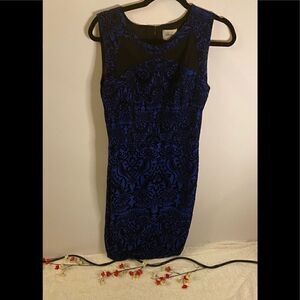 Beige by eci sleeveless embroidered Dress Size 8